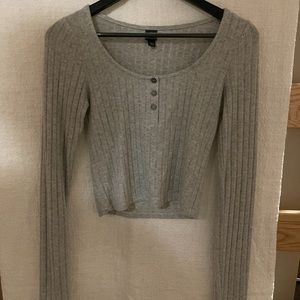 Cropped Longsleeve Henley